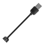 USB krovimo laidas skirtas Xiaomi Band 5, 6, 7 – Juodas – 15cm