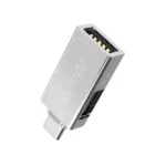 Adapteris Type-C to 2 x USB 3.0 WIWU T02 – Sidabrinis