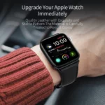 Apyrankė DUX DUCIS YA Genuine Leather Strap skirta Apple Watch 42444549mm – Black