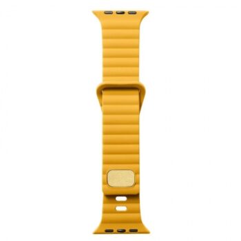 Apyrankė Waterproof Silicone Sports Watch Band skirta Apple Watch Series 38MM, 40MM, 41MM - Yellow