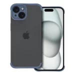 Dėklas MINI BUMPERS su kameros apsauga skirtas Apple iPhone 15 – Blue