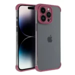 Dėklas MINI BUMPERS su kameros apsauga skirtas Apple iPhone 15 – Cherry